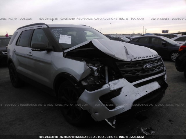 1FM5K7D81JGA97674 - 2018 FORD EXPLORER XLT SILVER photo 1