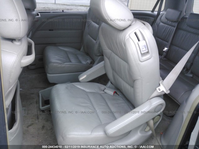 5FNRL38726B454018 - 2006 HONDA ODYSSEY EXL BLUE photo 8