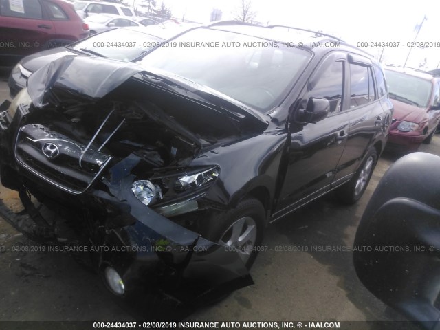 5NMSH13E27H100805 - 2007 HYUNDAI SANTA FE SE/LIMITED BLACK photo 2