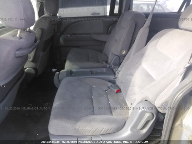 5FNRL38406B085794 - 2006 HONDA ODYSSEY EX Light Blue photo 8