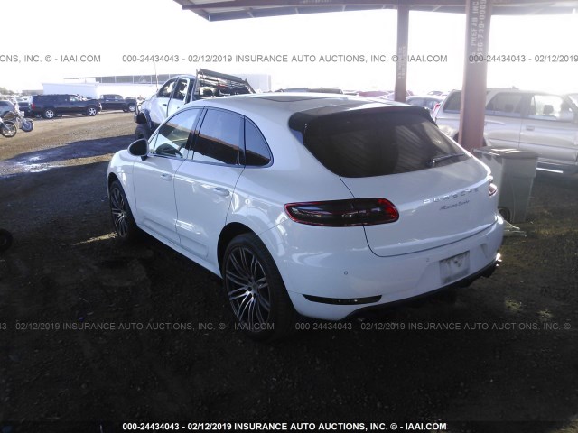 WP1AF2A57FLB47253 - 2015 PORSCHE MACAN TURBO WHITE photo 3