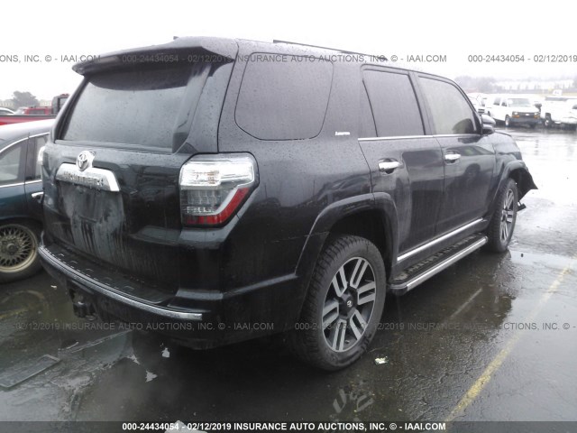 JTEBU5JR7G5285537 - 2016 TOYOTA 4RUNNER SR5 PREM/LTDL/TRAIL/TRD BLACK photo 4