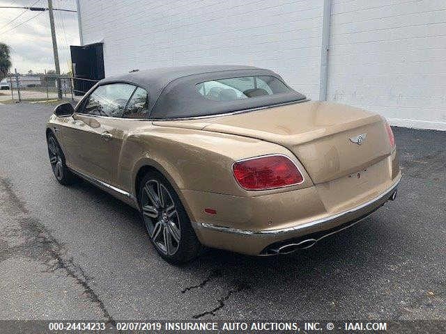 SCBGT3ZA3HC062539 - 2017 BENTLEY CONTINENTAL GT V8 GOLD photo 3