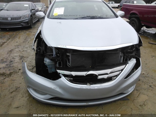 5NPEC4AC9BH025997 - 2011 HYUNDAI SONATA SE/LIMITED SILVER photo 6