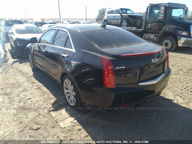 1G6AA5RX9H0167213 - 2017 CADILLAC ATS BLACK photo 3