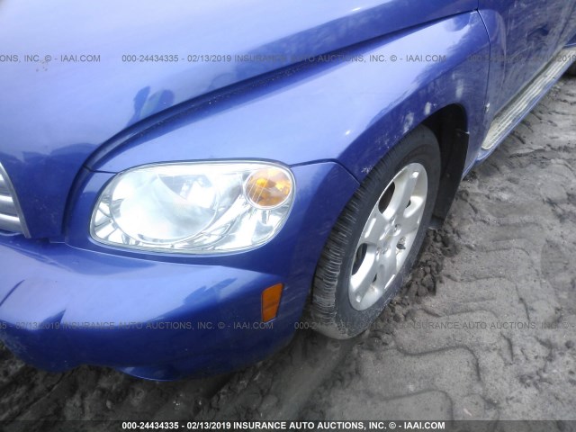 3GNDA23D56S642361 - 2006 CHEVROLET HHR LT BLUE photo 6