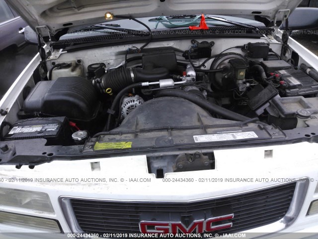 1GTEC14W0TZ508552 - 1996 GMC SIERRA C1500 WHITE photo 10