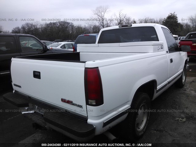 1GTEC14W0TZ508552 - 1996 GMC SIERRA C1500 WHITE photo 4