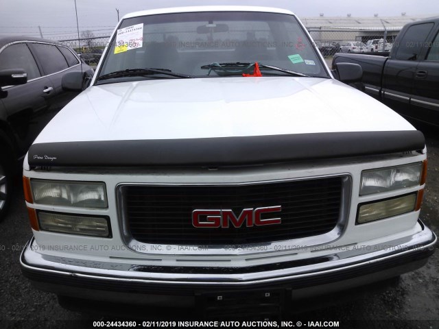 1GTEC14W0TZ508552 - 1996 GMC SIERRA C1500 WHITE photo 6