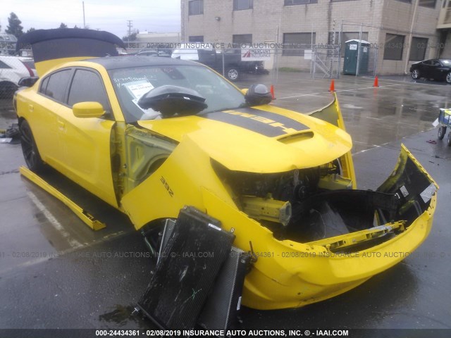 2C3CDXGJ8JH139707 - 2018 DODGE CHARGER R/T 392 YELLOW photo 1