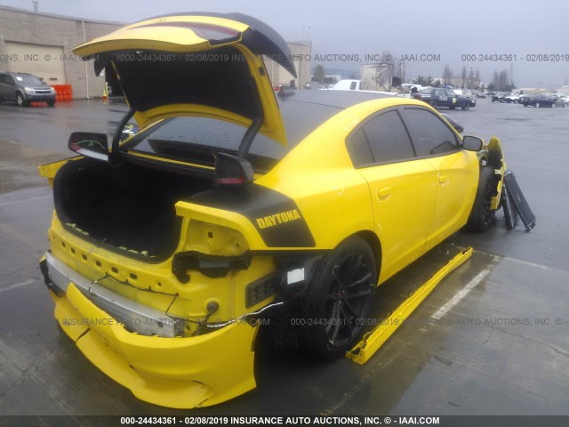 2C3CDXGJ8JH139707 - 2018 DODGE CHARGER R/T 392 YELLOW photo 4