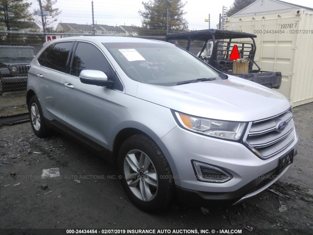 2FMPK4J85HBC40140 - 2017 FORD EDGE SEL SILVER photo 1