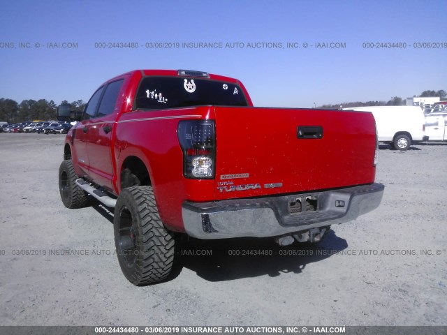 5TFEM5F19BX022161 - 2011 TOYOTA TUNDRA RED photo 3