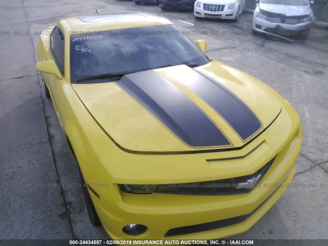 2G1FT1EW5A9124897 - 2010 CHEVROLET CAMARO SS YELLOW photo 6