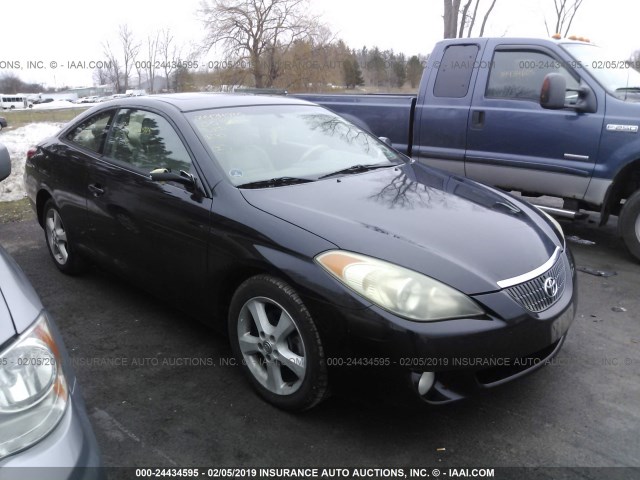 4T1CA38PX5U058559 - 2005 TOYOTA CAMRY SOLARA SE/SLE BLACK photo 1