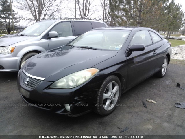 4T1CA38PX5U058559 - 2005 TOYOTA CAMRY SOLARA SE/SLE BLACK photo 2