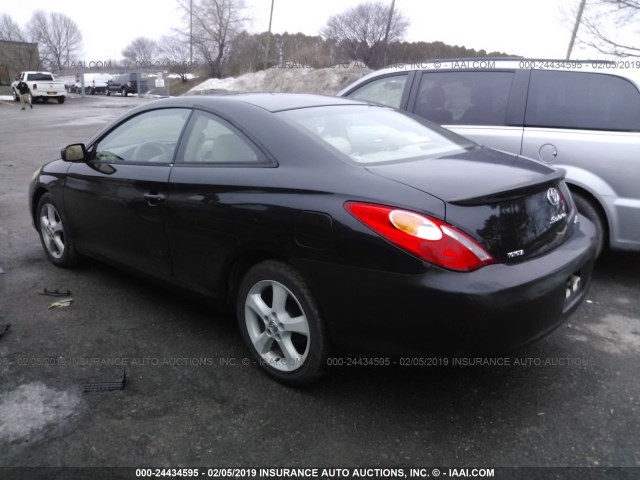 4T1CA38PX5U058559 - 2005 TOYOTA CAMRY SOLARA SE/SLE BLACK photo 3