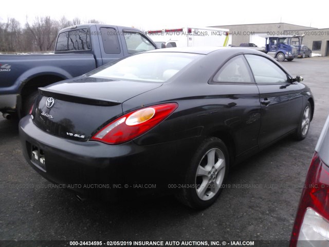 4T1CA38PX5U058559 - 2005 TOYOTA CAMRY SOLARA SE/SLE BLACK photo 4