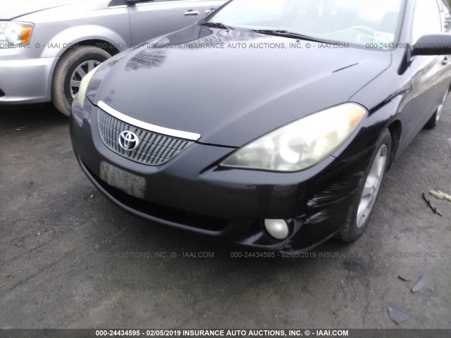 4T1CA38PX5U058559 - 2005 TOYOTA CAMRY SOLARA SE/SLE BLACK photo 6