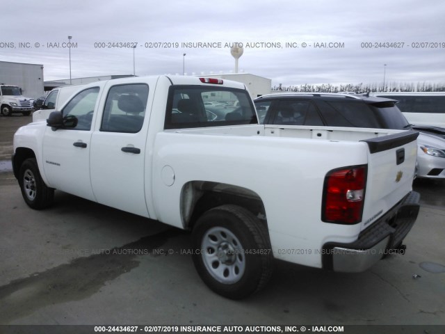 3GCPCPEA3DG118948 - 2013 CHEVROLET SILVERADO C1500 WHITE photo 3