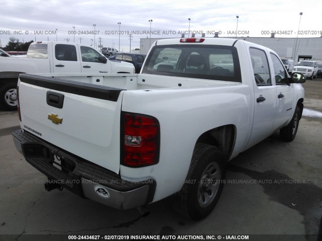 3GCPCPEA3DG118948 - 2013 CHEVROLET SILVERADO C1500 WHITE photo 4