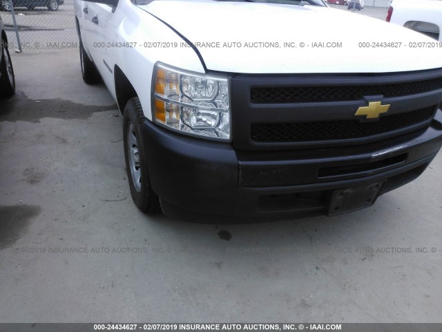 3GCPCPEA3DG118948 - 2013 CHEVROLET SILVERADO C1500 WHITE photo 6