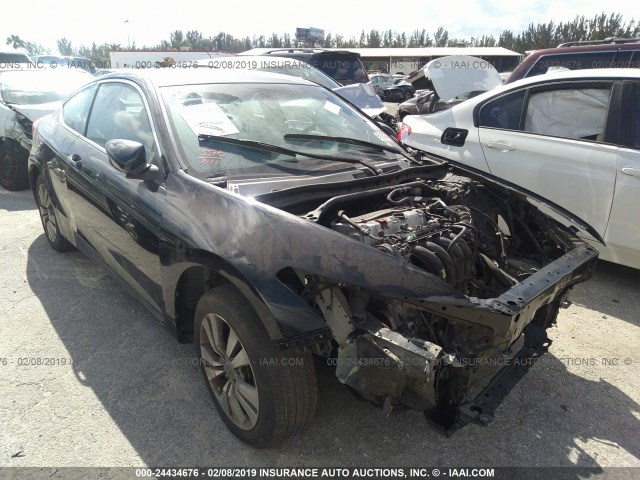 1HGCS1B30CA009933 - 2012 HONDA ACCORD LX BLACK photo 1