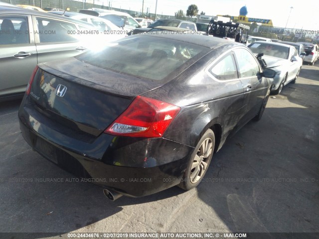 1HGCS1B30CA009933 - 2012 HONDA ACCORD LX BLACK photo 4