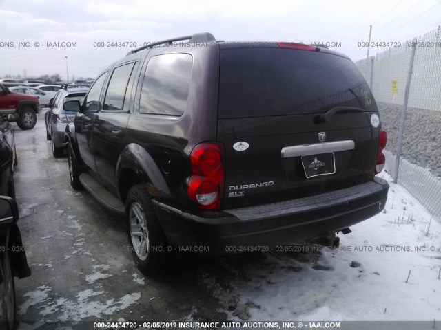 1D4HB48N34F189849 - 2004 DODGE DURANGO SLT BURGUNDY photo 3