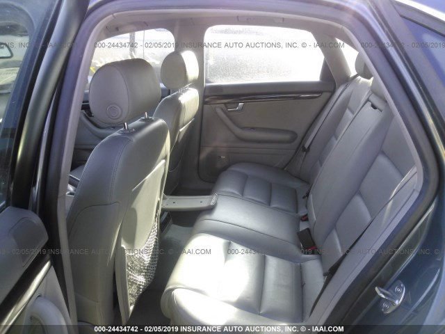 WAULT68E12A215940 - 2002 AUDI A4 3.0 QUATTRO GRAY photo 8