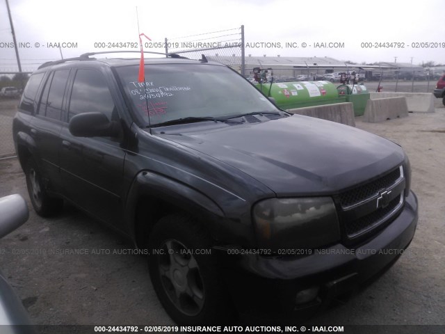 1GNDS13S482192867 - 2008 CHEVROLET TRAILBLAZER LS/LT BLACK photo 1