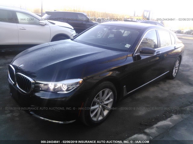 WBA7E4C58KGV28312 - 2019 BMW 740 XI BLACK photo 2