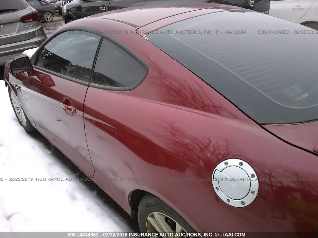 KMHHM66D68U283556 - 2008 HYUNDAI TIBURON GS MAROON photo 3