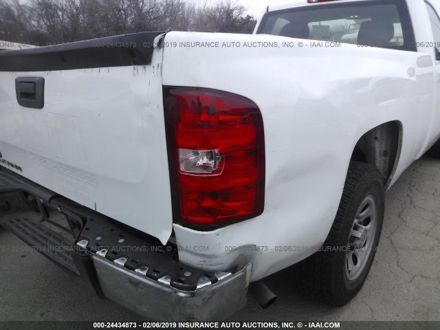 1GCNCPEA6DZ270097 - 2013 CHEVROLET SILVERADO C1500 WHITE photo 6