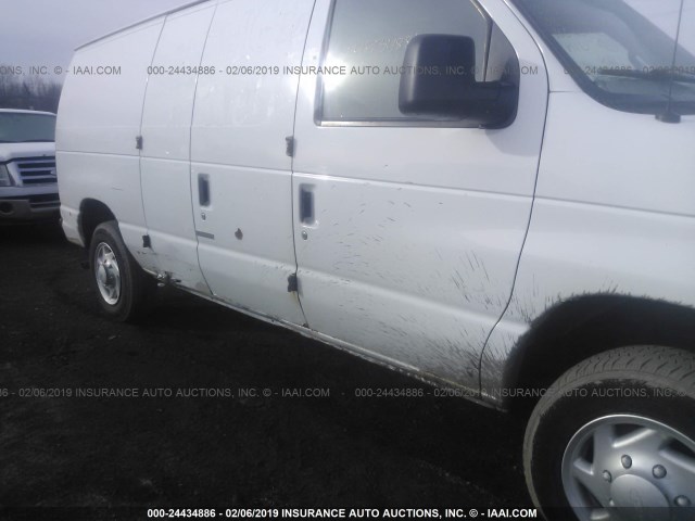 1FTNE14W18DB41742 - 2008 FORD ECONOLINE E150 VAN WHITE photo 6