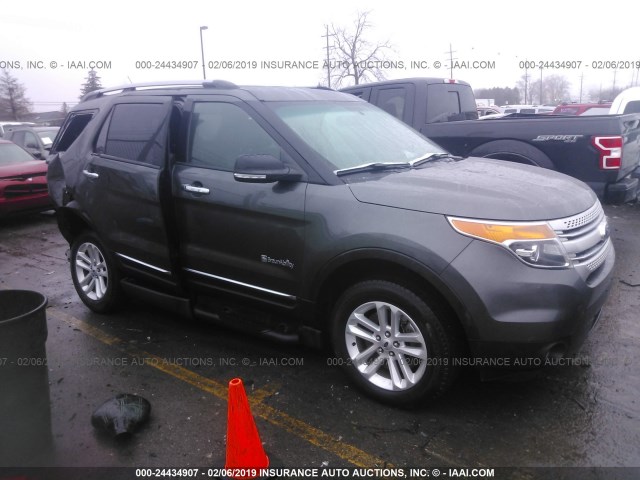 1FM5K7D81FGC68091 - 2015 FORD EXPLORER XLT GRAY photo 1