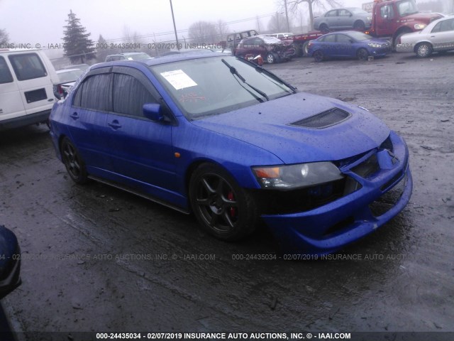 JA3AH86DX5U038114 - 2005 MITSUBISHI LANCER BLUE photo 1