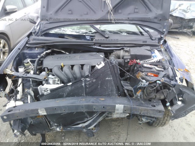 1NXBR32E05Z555843 - 2005 TOYOTA COROLLA BLUE photo 10