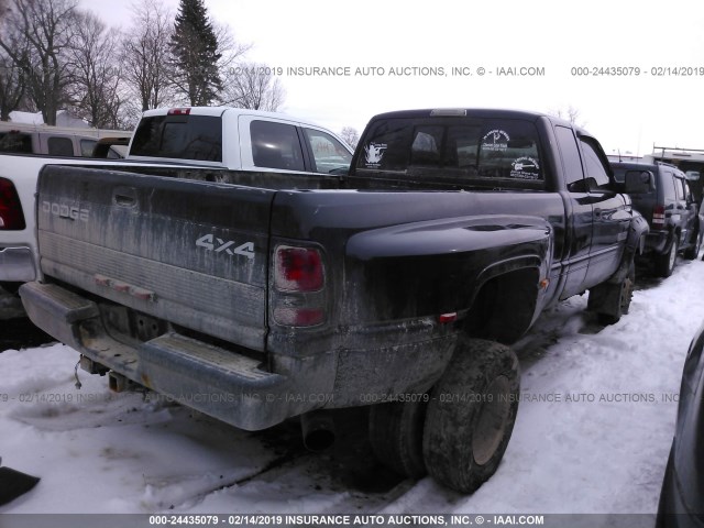 1B7MF33621J286530 - 2001 DODGE RAM 3500 BLACK photo 4