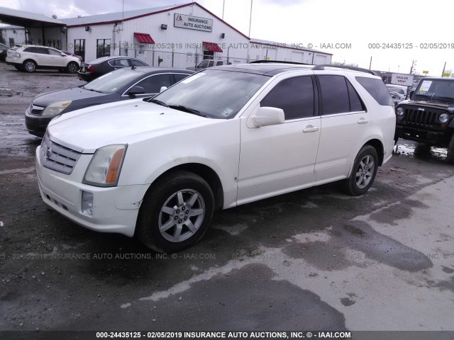 1GYEE637680175975 - 2008 CADILLAC SRX WHITE photo 2