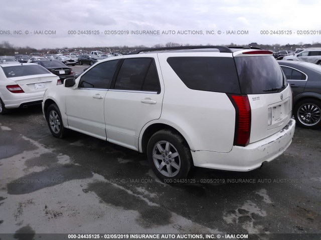 1GYEE637680175975 - 2008 CADILLAC SRX WHITE photo 3