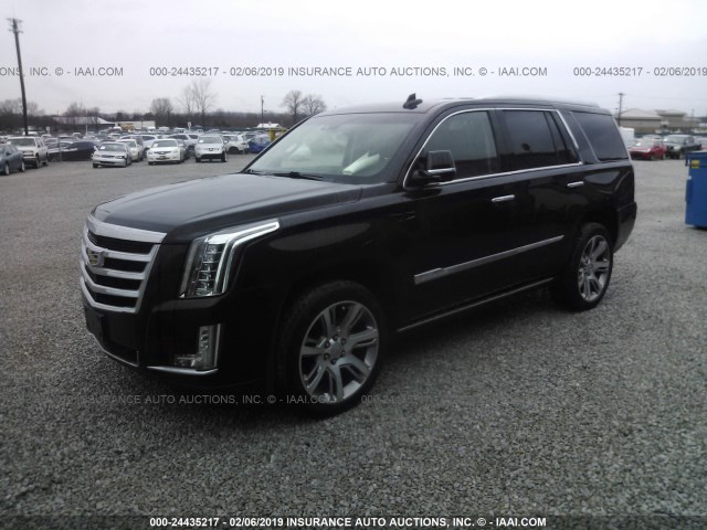 1GYS3NKJ7FR703838 - 2015 CADILLAC ESCALADE BLACK photo 2