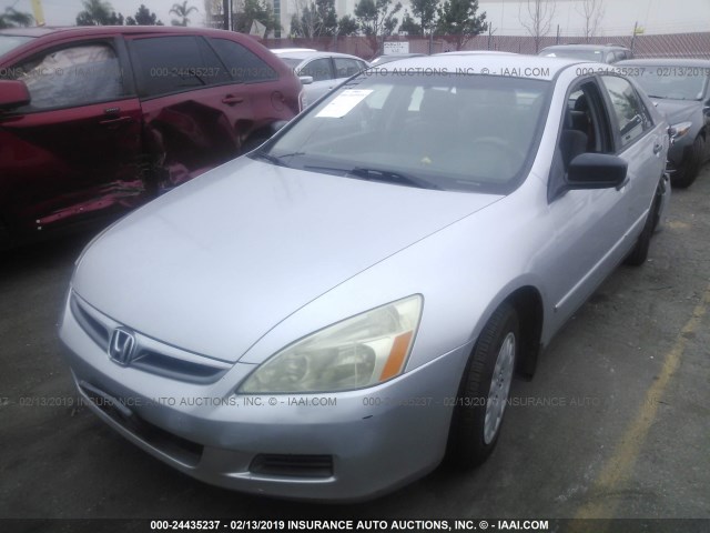 JHMCM56167C000722 - 2007 HONDA ACCORD VALUE SILVER photo 2