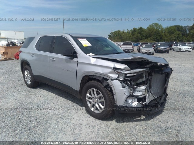 1GNERFKW7KJ209420 - 2019 CHEVROLET TRAVERSE SILVER photo 1