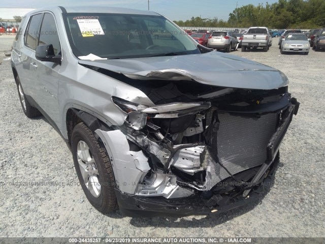 1GNERFKW7KJ209420 - 2019 CHEVROLET TRAVERSE SILVER photo 6