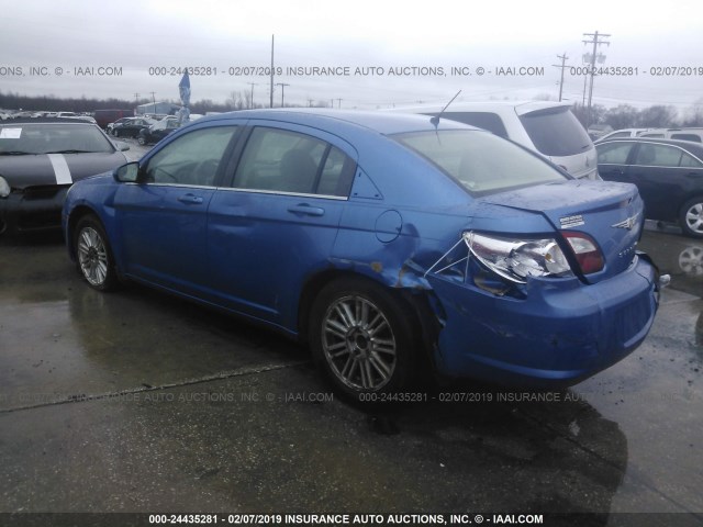 1C3LC56R57N520882 - 2007 CHRYSLER SEBRING TOURING BLUE photo 3