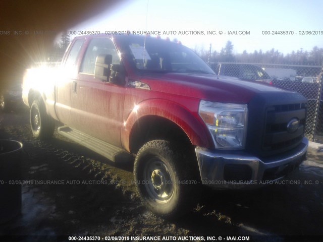 1FT7X2B63DEB26935 - 2013 FORD F250 RED photo 1