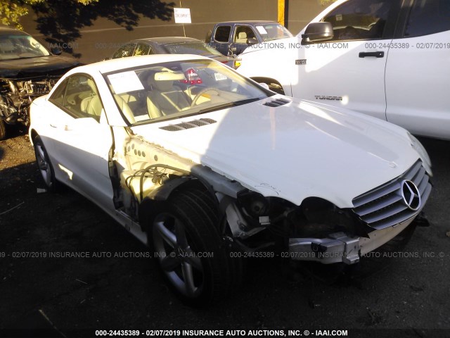 WDBSK75F46F108750 - 2006 MERCEDES-BENZ SL 500 WHITE photo 1