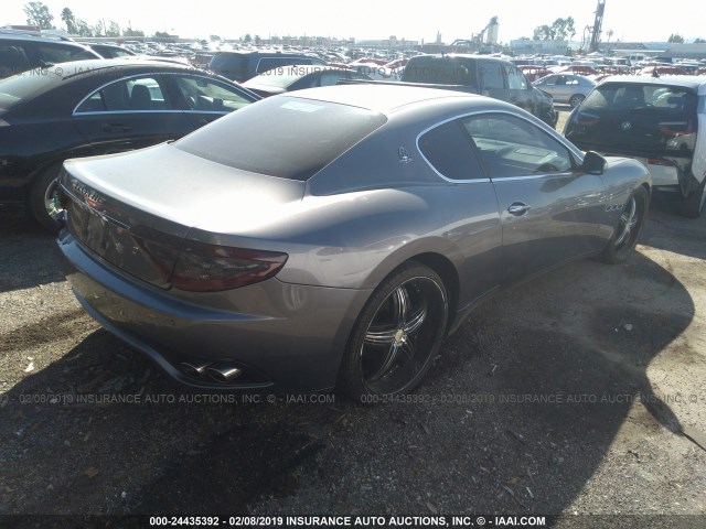 ZAMGJ45AX90045637 - 2009 MASERATI GRANTURISMO  GRAY photo 4