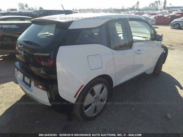 WBY1Z4C59GV505796 - 2016 BMW I3 REX WHITE photo 4